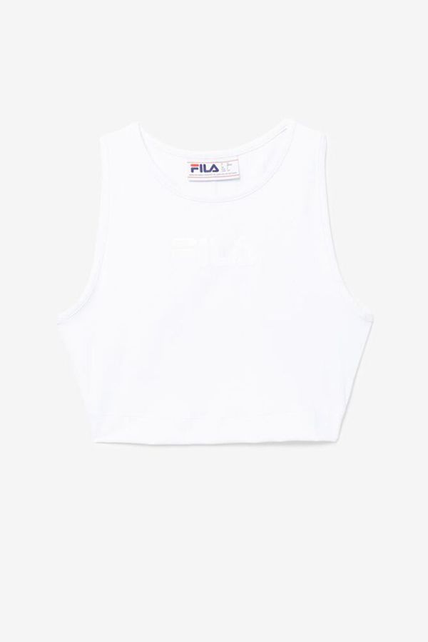 Tops Fila Mujer Blancas - Alva Athletic Crop - España 201973KXG